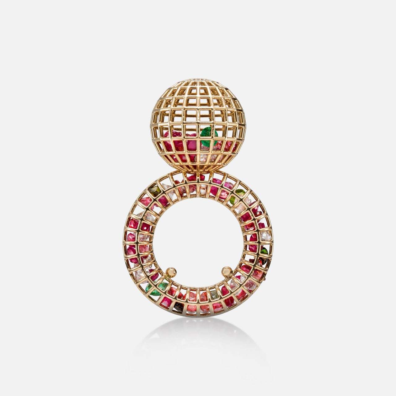 Round N Round Rattled Ring