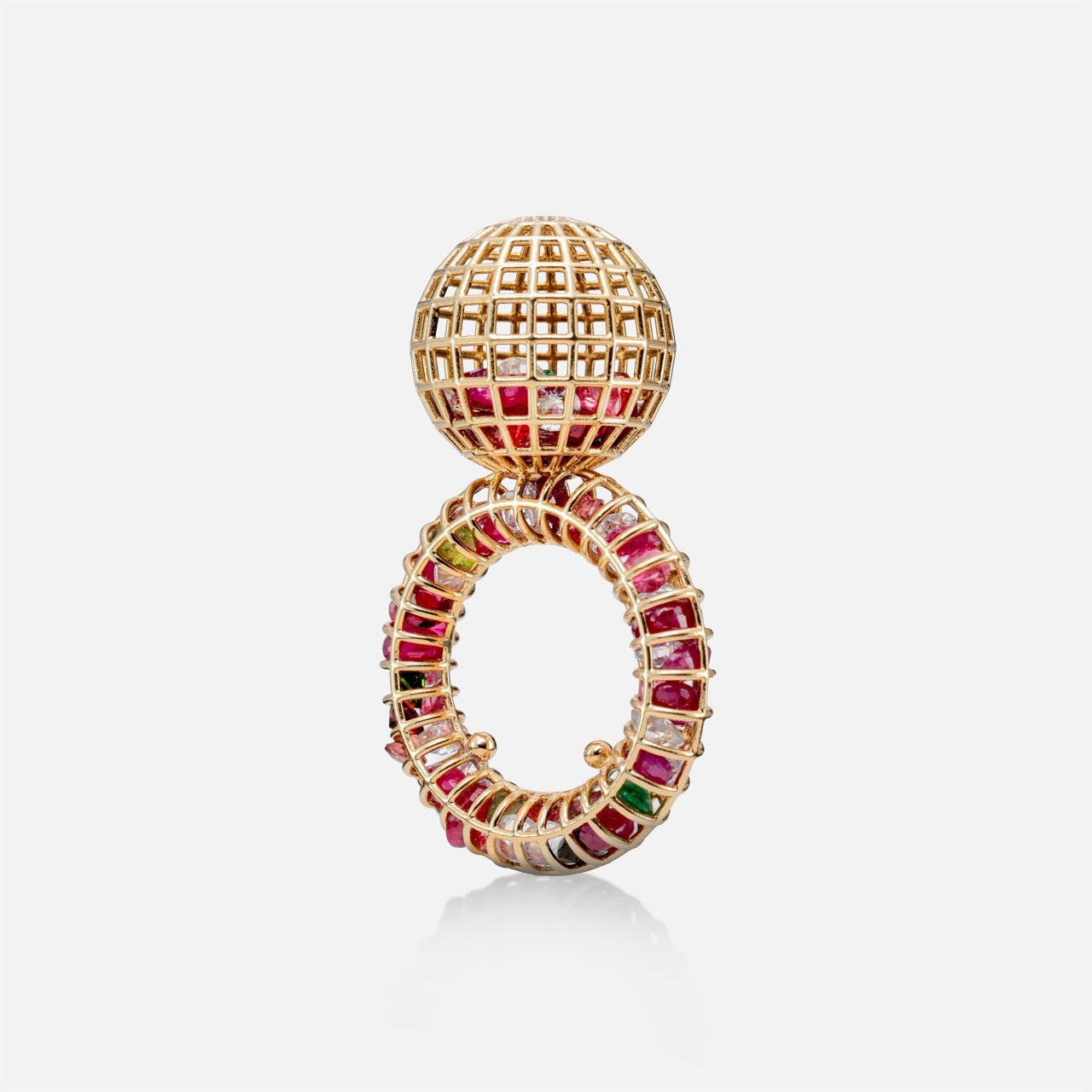 Round N Round Rattled Ring