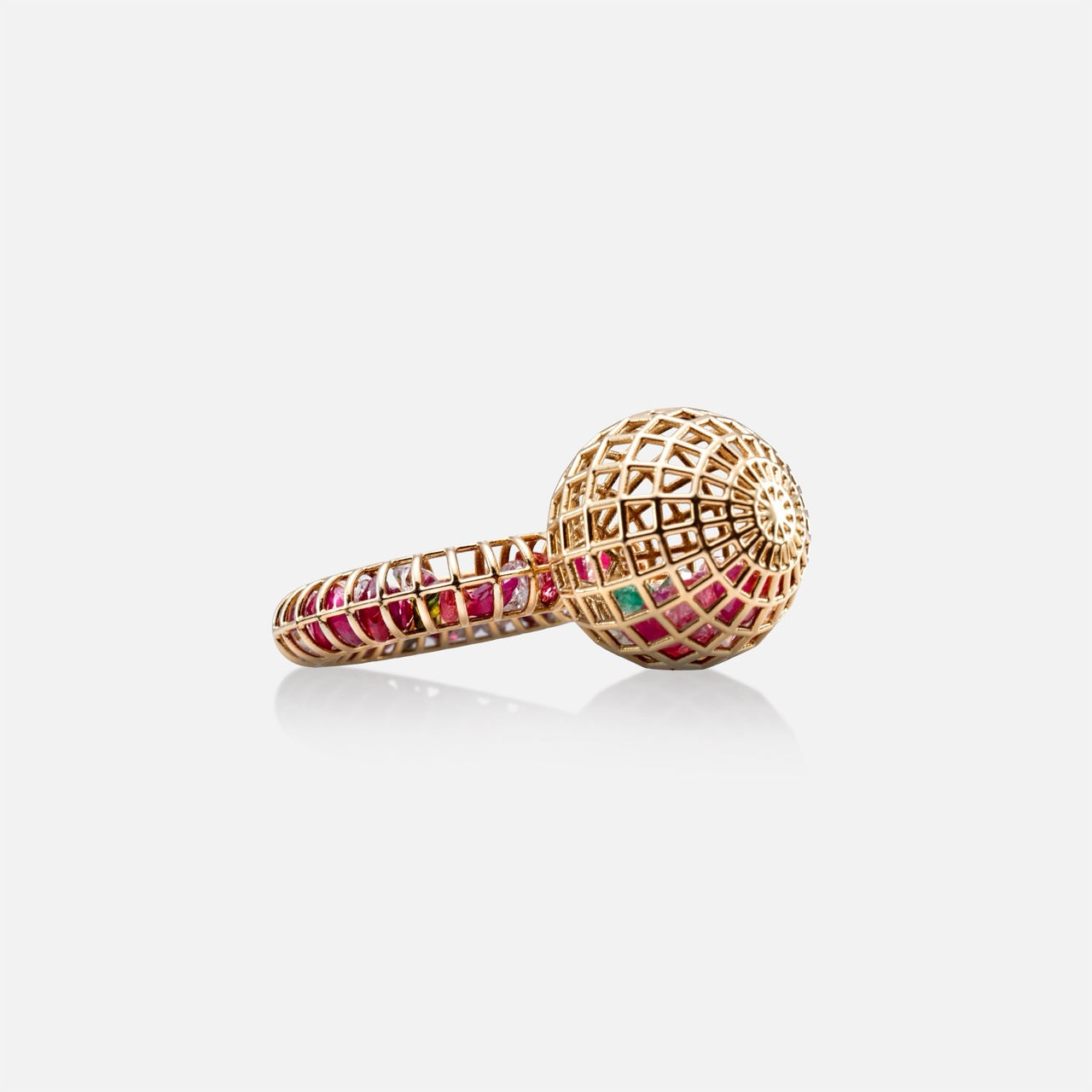 Round N Round Rattled Ring