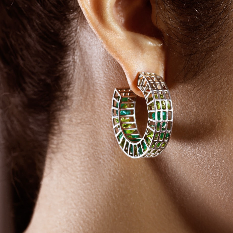 Cagey Banded Earring