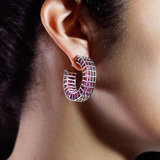 Cagey Banded Earring
