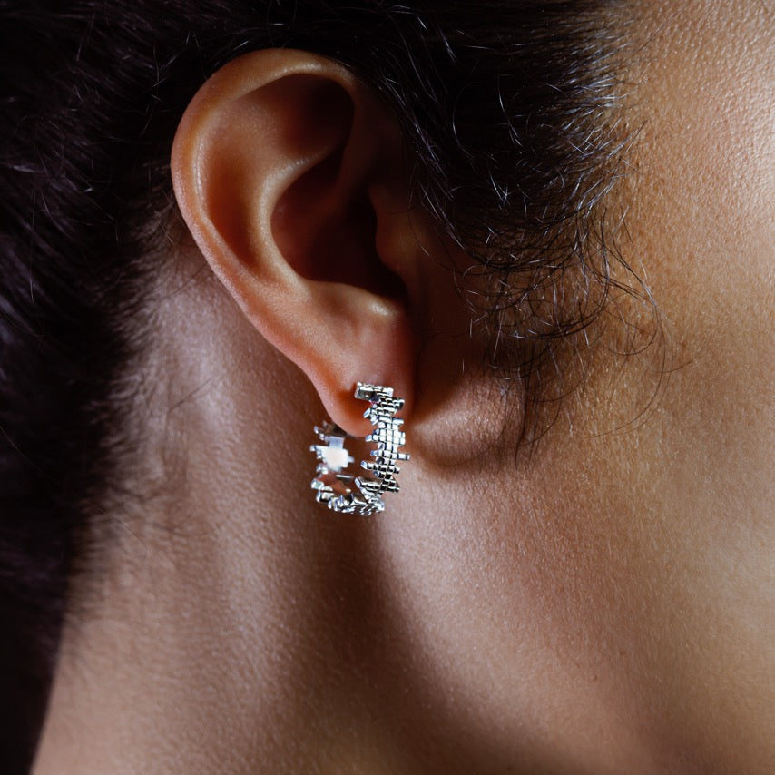Tetris Grid Earrings