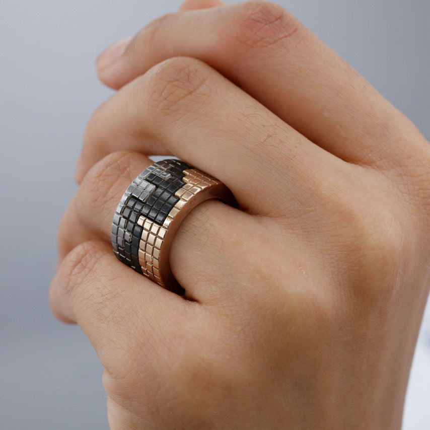Tetris Trio Grid Ring
