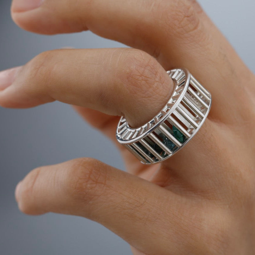 Chubby Cagey Banded Ring