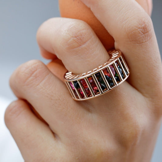 Chubby Cagey Banded Ring
