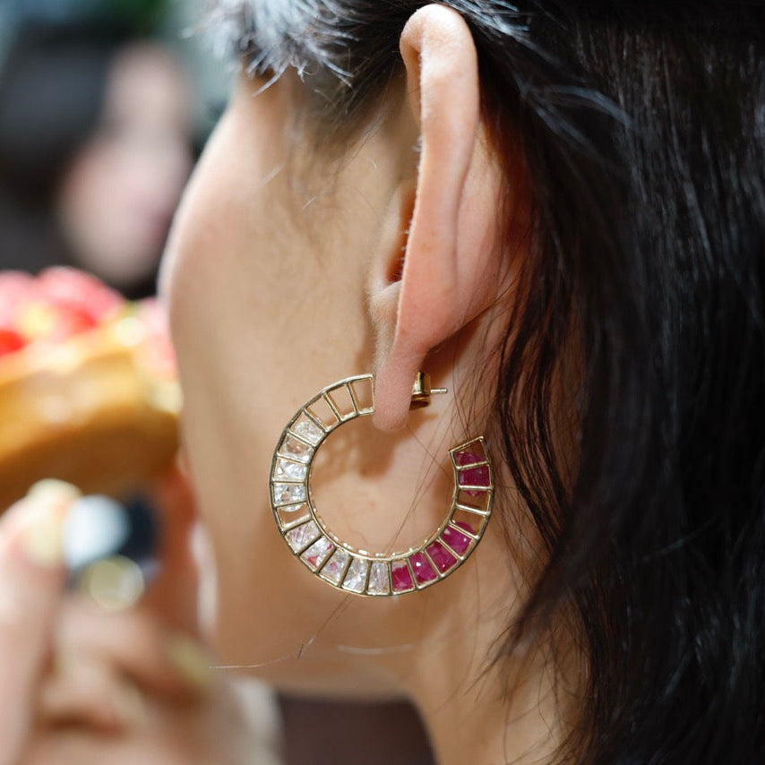 Cagey Banded Earring
