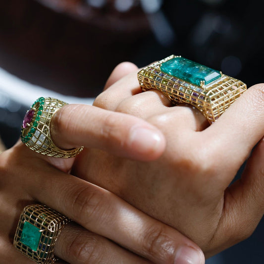 Double Cagey Ring