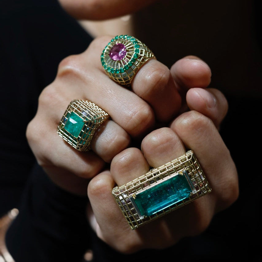 Double Cagey Ring
