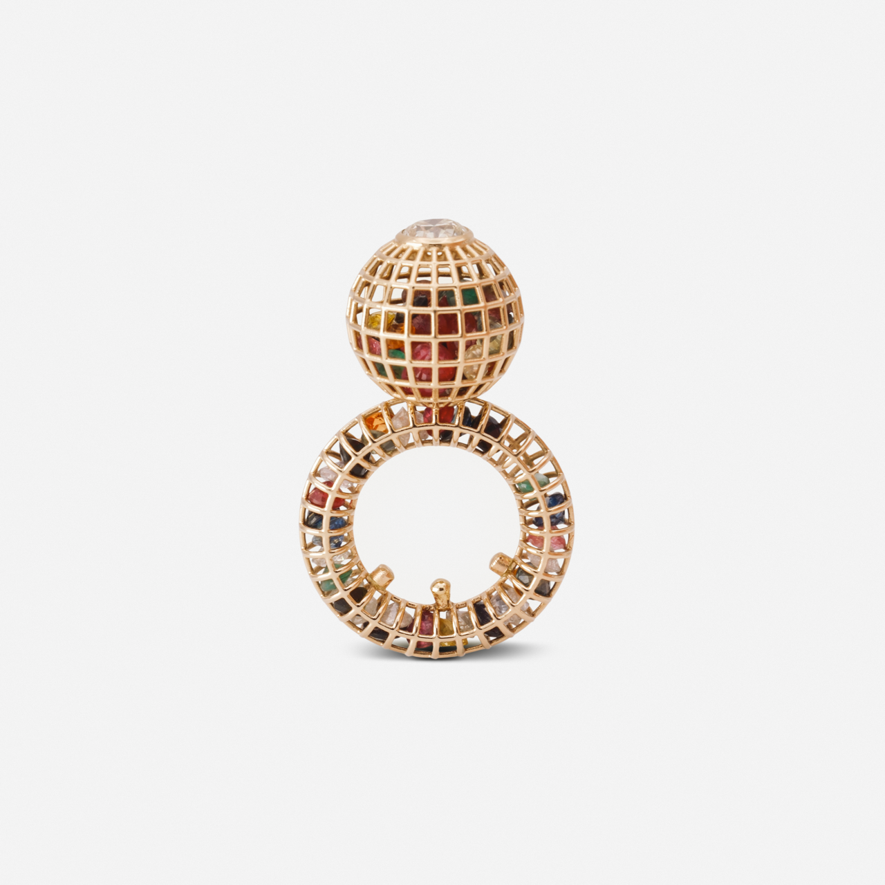 Round N Round Rattled Ring