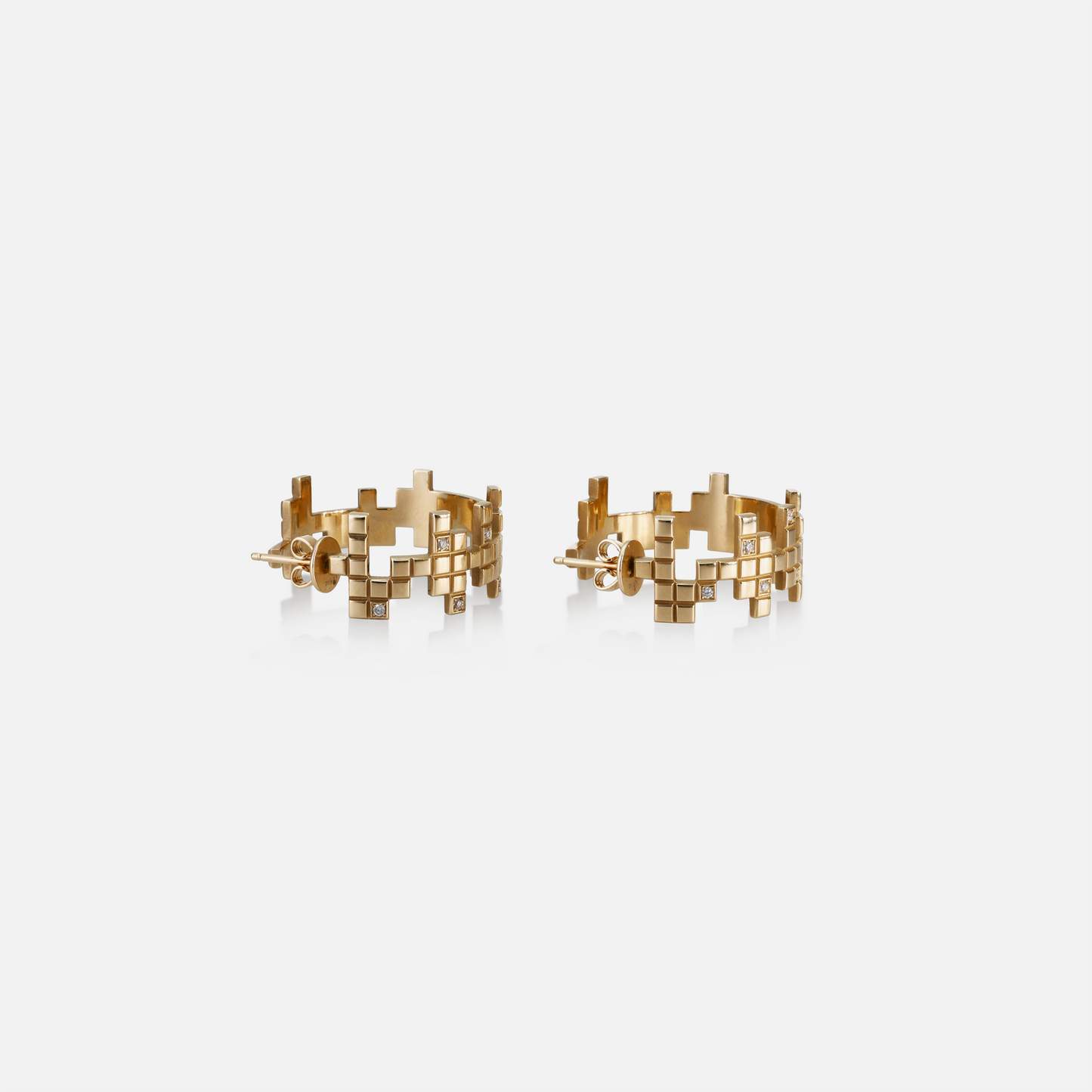 Tetris Grid Earrings