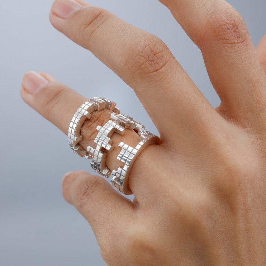 Tetris Trio Grid Ring